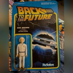 Funco Reaction Back To The Future Doc Brown figure (unpunched hanger)